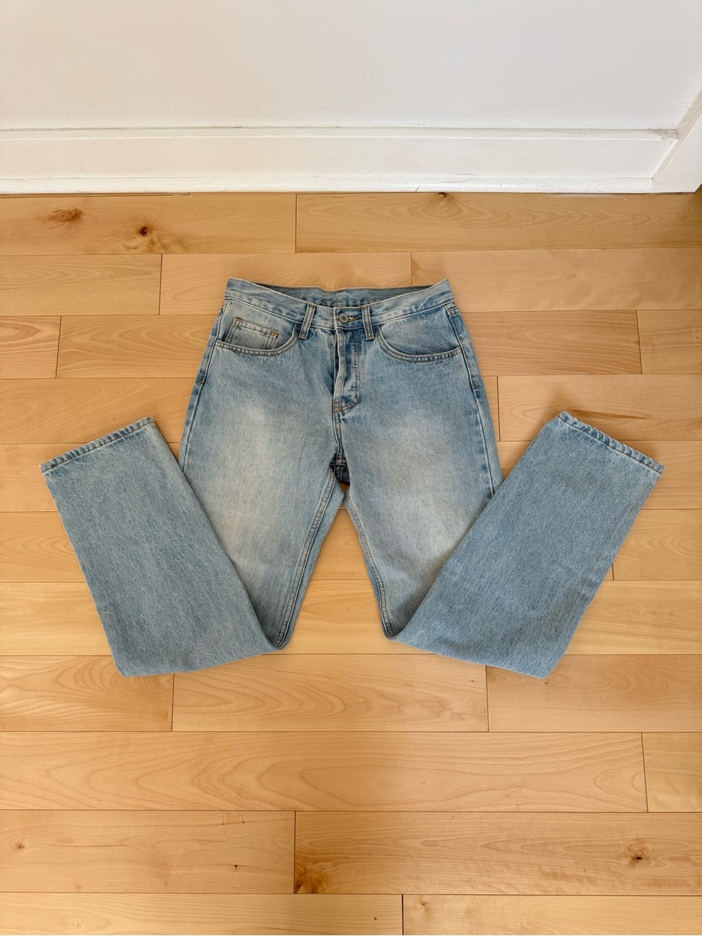 John Galt Classic Light Blue Straight-Leg Jeans